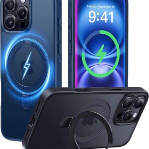 CASEKOO Designed for iPhone 16 Pro Case with Magnetic Invisible Stand