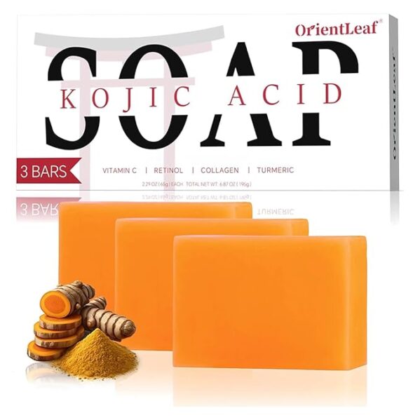 Kojic Acid Soap, Turmeric Soap Bar for Dark Spots