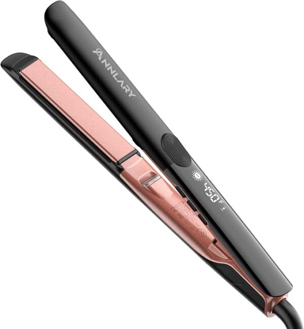 Hair Straightener 1 Inch Flat Iron and Curler