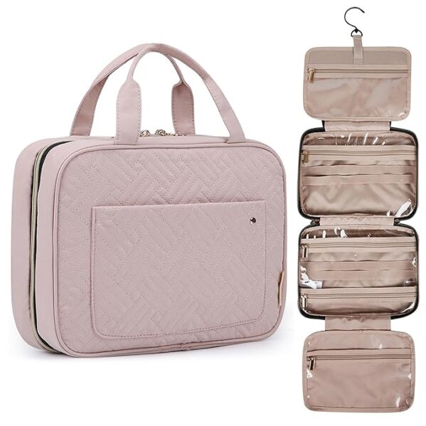 BAGSMART Large Toiletry Bag Travel Bag with Hanging Hook