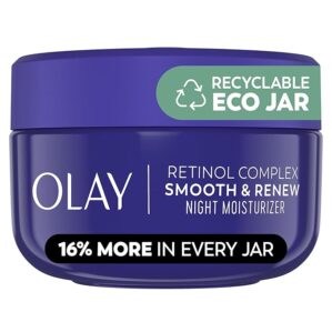 Olay Retinol Face Moisturizer, Smooth & Renew Cream for Women