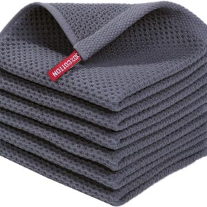 Homaxy 100% Cotton Waffle Weave Kitchen Dish Cloths